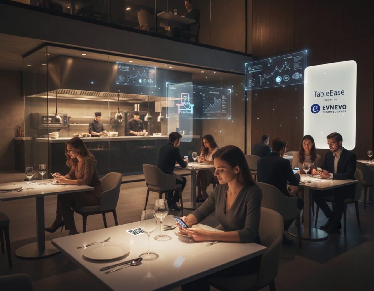 Evnevo Technologies team creating TableEase digital restaurant solutions